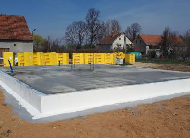 Modlęcin - Płyta fundamentowa