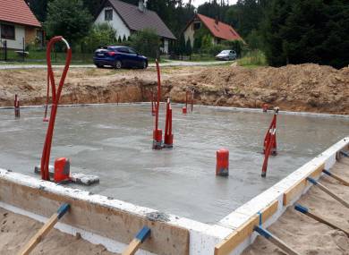 Sobótka - Płyta fundamentowa