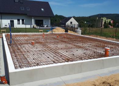 Jedlina zdrój - Płyta fundamentowa