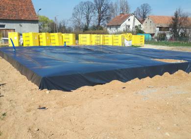 Modlęcin - Płyta fundamentowa